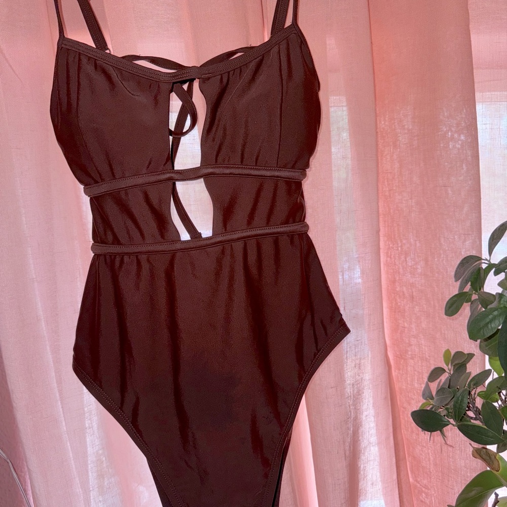 Women’s Brown one-Piece swimsuit